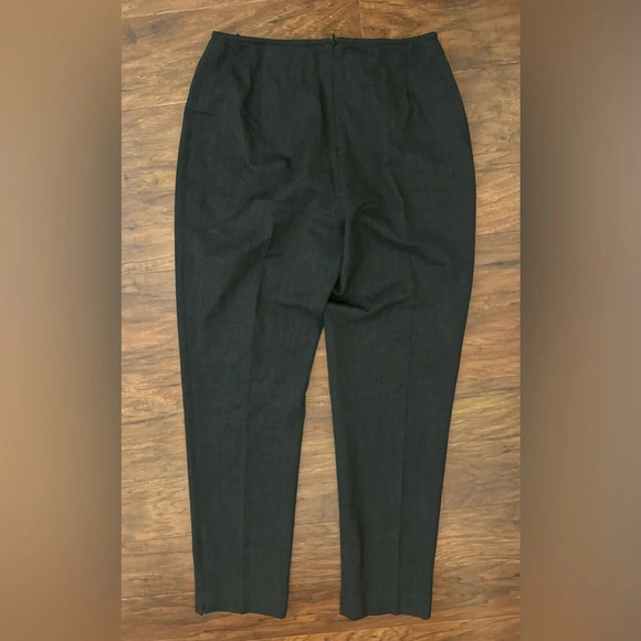 Lafayette 148 Wool Blend Pants Slim Leg Office Career Minimalist Gray Size 2 - Picture 2 of 10